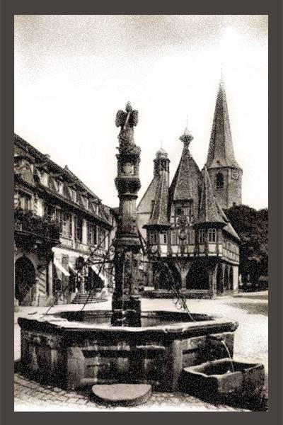 Altes-Foto-Rathaus-mit-Brunnen-1482